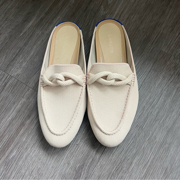 Rothy's The Loafer Mule Slip on Shoe Natural Blush Pink Women's Size 8.5 - Picture 4 of 10